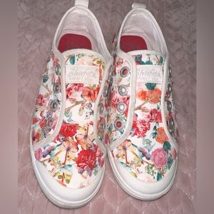 Girls Floral Blowfish Slip On Shoes